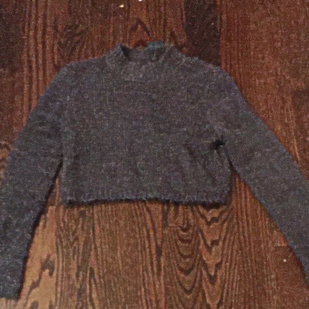 A gray fluffy sweater from Wild fable in a large.